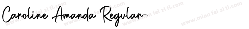 Caroline Amanda Regular字体转换